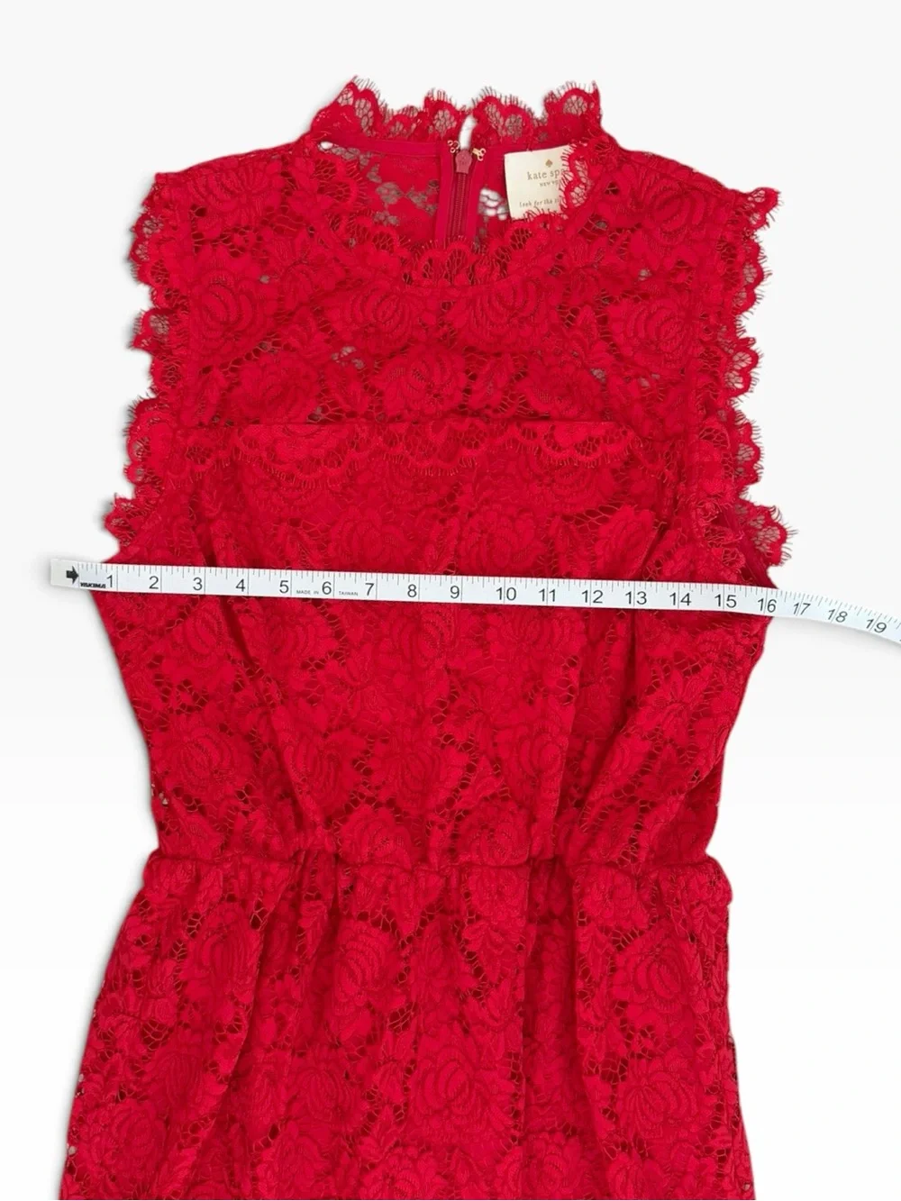 Kate Spade New York Poppy Floral Lace Midi Dress Red Size 14